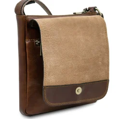 Herrentasche aus Leder mit Vordertasche