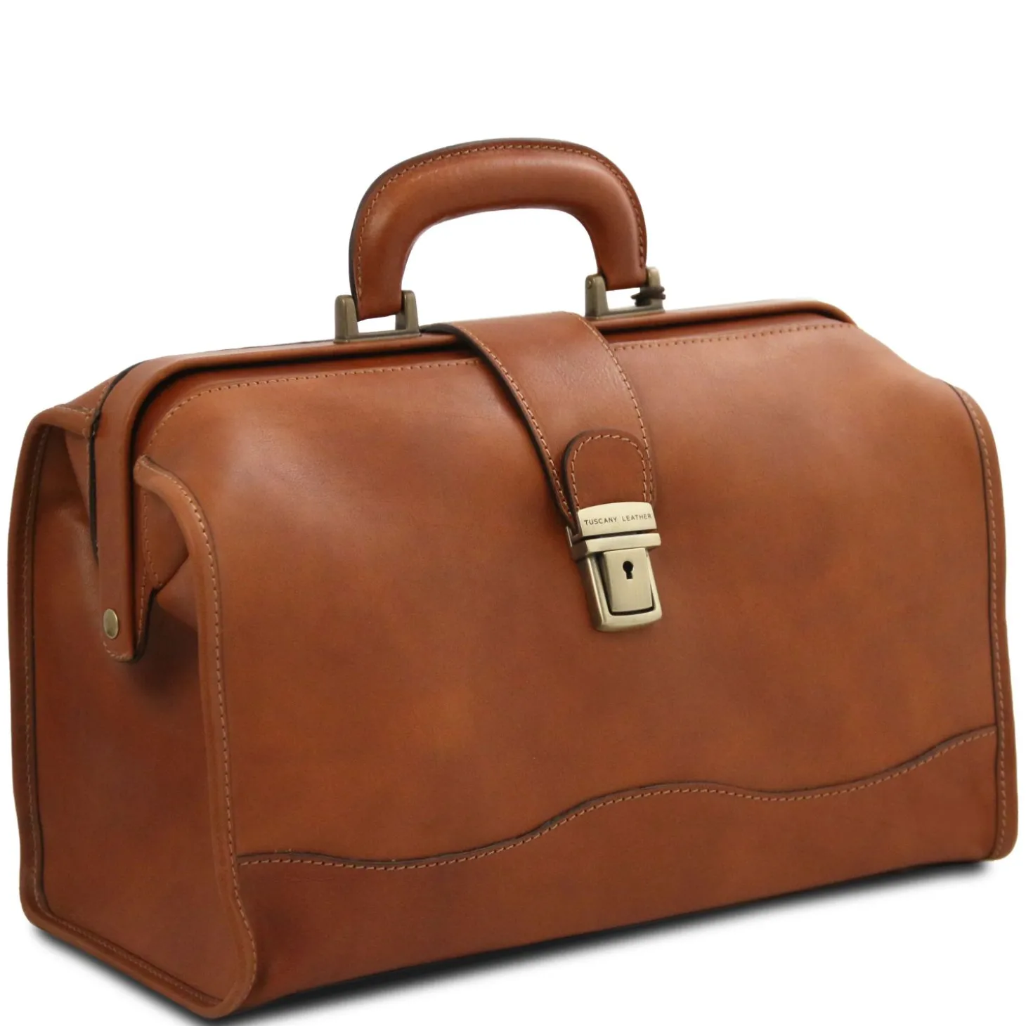 Klassische Doktortasche aus Leder mit Schnalle