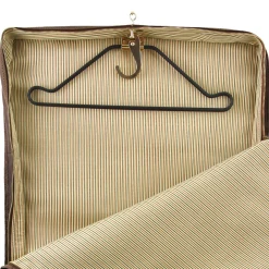 Kleidersack aus Leder mit Grosse Vortasche