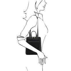 Kleiner Damenrucksack aus Leder