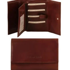 Lederbrieftasche Für Damen mit 4 Scheinfächern