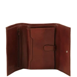 Lederbrieftasche Für Damen mit 4 Scheinfächern