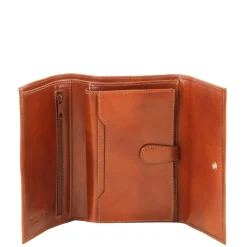 Lederbrieftasche Für Damen mit 4 Scheinfächern