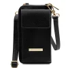 Lederbrieftasche/Handyhalter mit Tragegurt