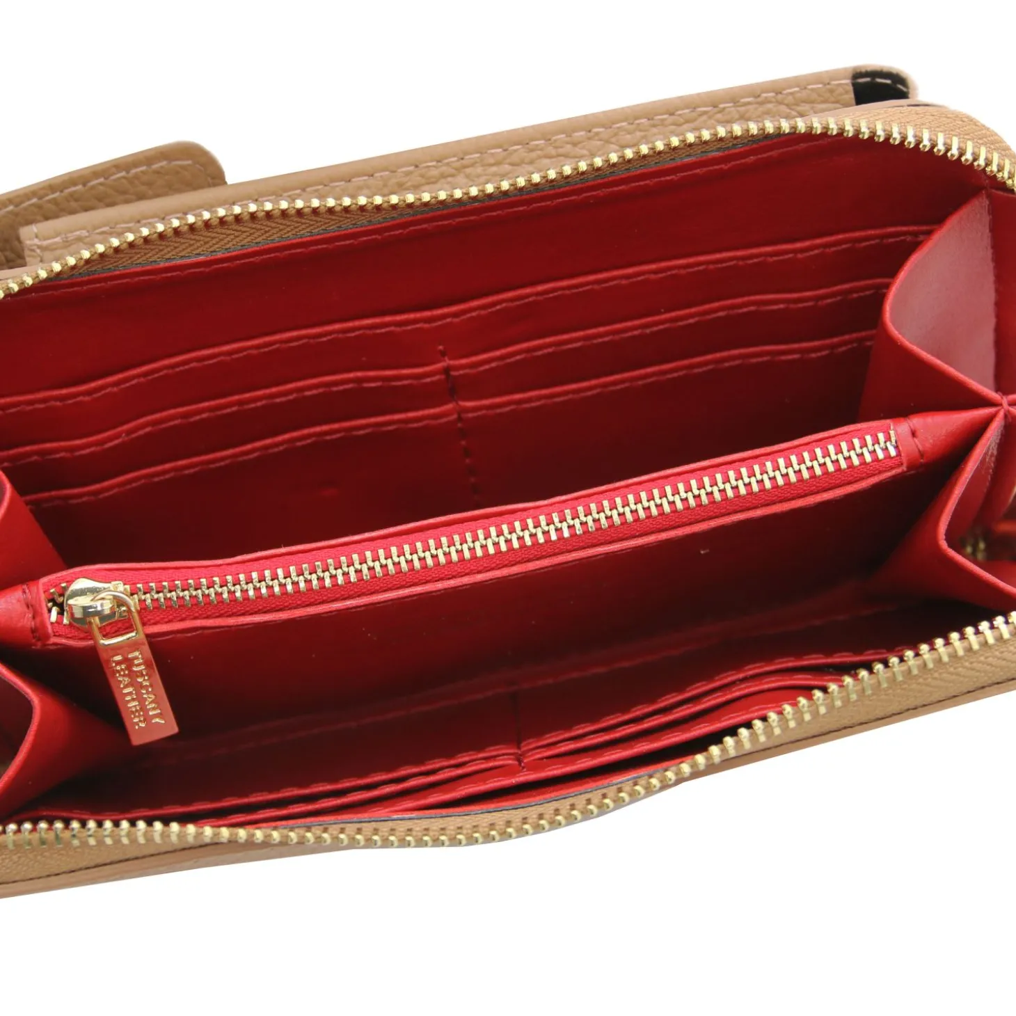 Lederbrieftasche/Handyhalter mit Tragegurt