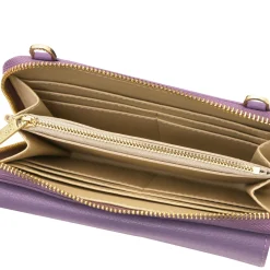 Lederbrieftasche/Handyhalter mit Tragegurt