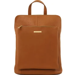 Lederrucksack Für Damen aus Weichem Leder