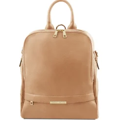 Lederrucksack Für Damen aus Weichem Leder