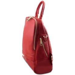 Lederrucksack Für Damen aus Weichem Leder