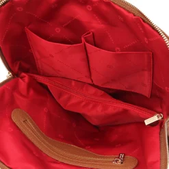 Lederrucksack Für Damen aus Weichem Leder
