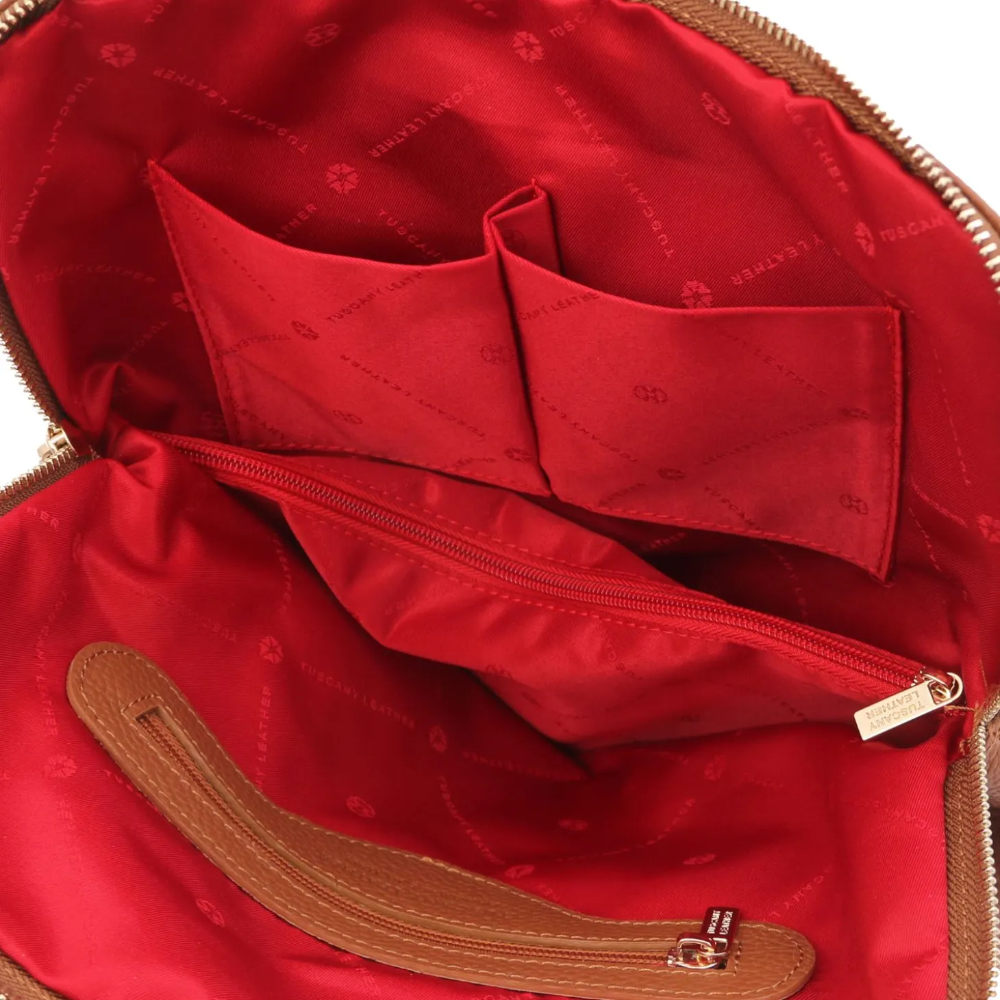 Lederrucksack Für Damen aus Weichem Leder