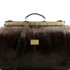 Maulbügelreisetasche aus Leder - Gross