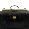 Maulbügelreisetasche aus Leder - Gross