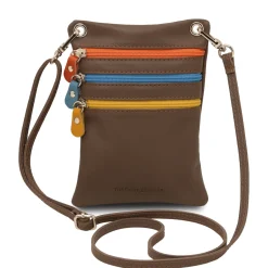 Mini Schultertasche aus Weichem Leder