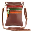 Mini Schultertasche aus Weichem Leder