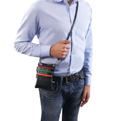 Mini Schultertasche aus Weichem Leder