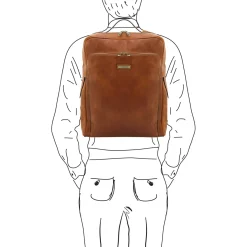 Notebook Rucksack aus Leder - Gross