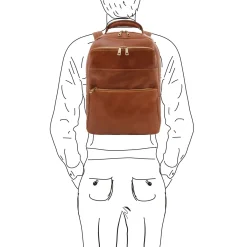 Notebook Rucksack aus Leder