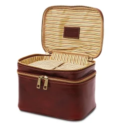 Reise - Kulturtasche aus Leder