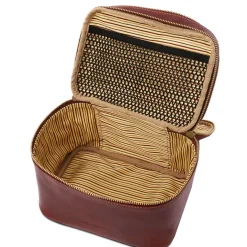 Reise - Kulturtasche aus Leder