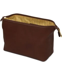 Reise - Kulturtasche aus Leder - Klein