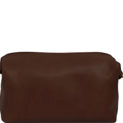 Reise- Kulturtasche aus Leder - Gross