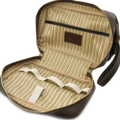 Reise Kulturtasche aus Leder
