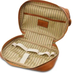 Reise Kulturtasche aus Leder