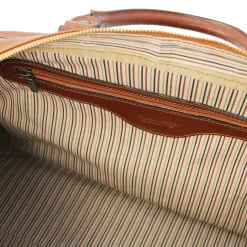 Reisetasche aus Leder in Halbrundem Design - Klein