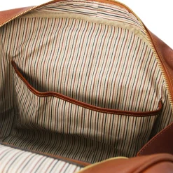 Reisetasche aus Leder in Halbrundem Design - Klein