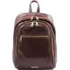 Rucksack aus Leder 2 Fächer