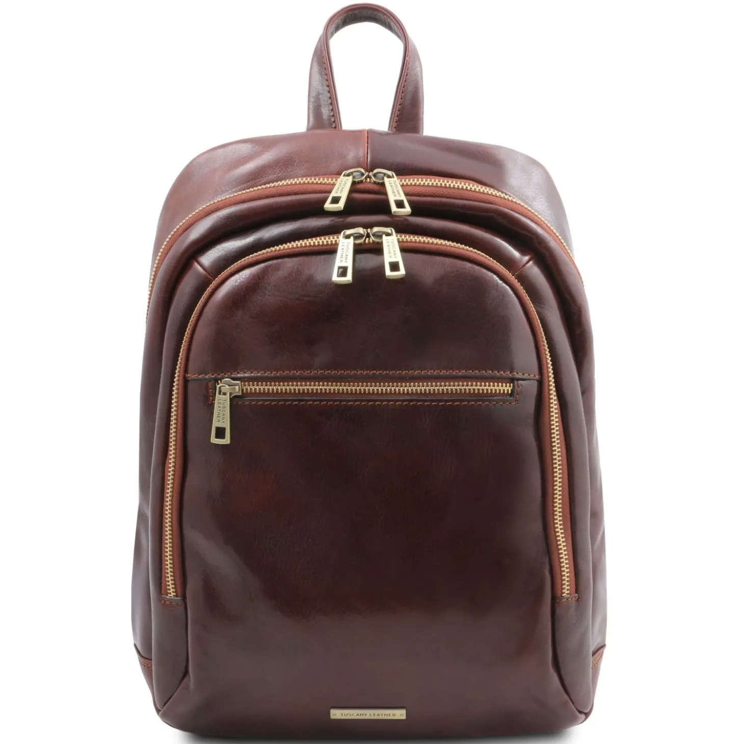 Rucksack aus Leder 2 Fächer