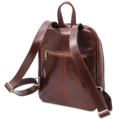 Rucksack aus Leder 2 Fächer