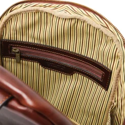 Rucksack aus Leder 2 Fächer
