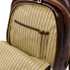 Rucksack aus Leder 2 Fächer