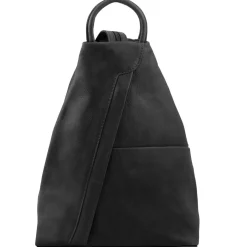 Rucksack Tropfendesign aus Weichem Leder