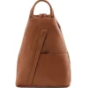 Rucksack Tropfendesign aus Weichem Leder