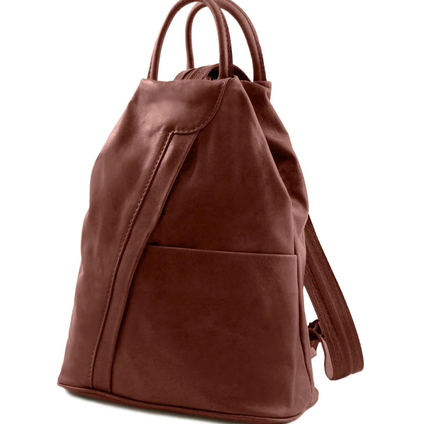 Rucksack Tropfendesign aus Weichem Leder