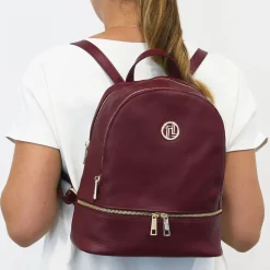 Rucksack Tropfendesign aus Weichem Leder
