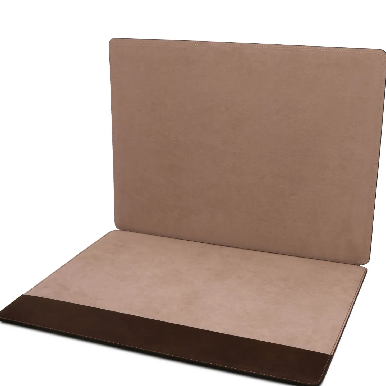 Schreibtischunterlage aus Leder mit Klappe