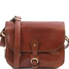 Schultertasche aus Leder