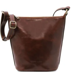 Schultertasche aus Leder