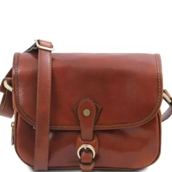 Schultertasche aus Leder