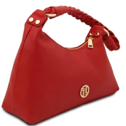 Schultertasche aus Leder