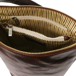 Schultertasche aus Leder