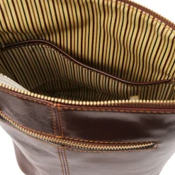 Schultertasche aus Leder