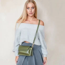 Schultertasche aus Leder