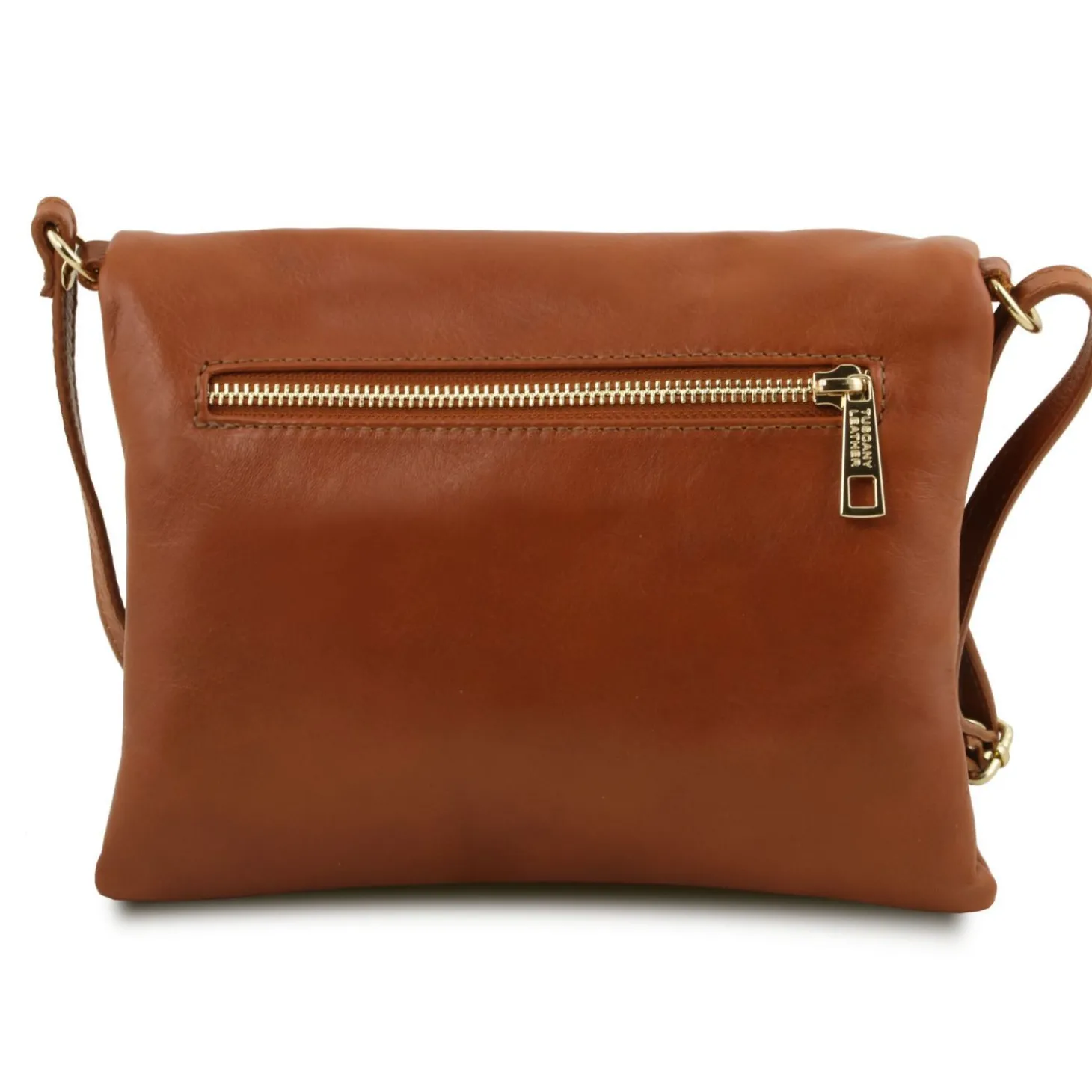 Schultertasche aus Leder mit Quasten