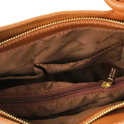 Schultertasche aus Saffiano Leder