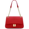Schultertasche aus Weichem Leder